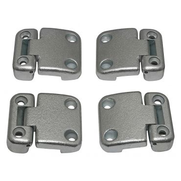 Door Hinge Kit For 2nd Row Doors  (Britpart) Defender with Puma Style 2nd Row Doors  DA1275