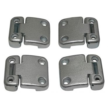 Door Hinge Kit For 2nd Row Doors - Stainless Steel (Britpart) Defender with Puma Style 2nd Row Doors - DA1275SS