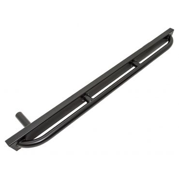 Rock &amp; Tree Sliders Pair - Powder Coated Black (Britpart) Defender 90 - DA1307T
