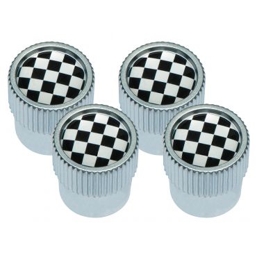 Dust Cap Set Chequered Flag DA1436