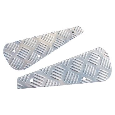 Mudflap Bracket Rear 90 Chequer Plate (Britpart) DA2060 MUC3986 MUC3987