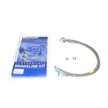 .Brake Hose Set  Discovery 1 Non-Abs  94-98 +150mm (Britpart) Braided DA2412150S