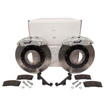 Alcon 6 Piston Front Disc Caliper Kit - Defender 18" Wheels - Silver DA2701