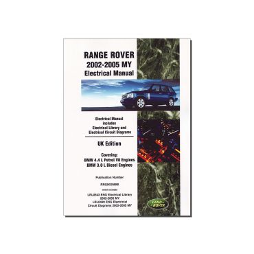 RR ELECTRICAL MANUAL 2002-2005 MY DA3149