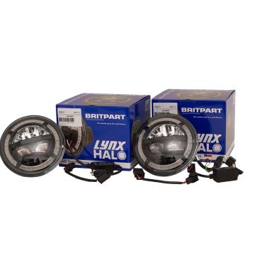 Headlamp Halo Drl  7 Inch Pair LHD Britpart Lynx DA3463