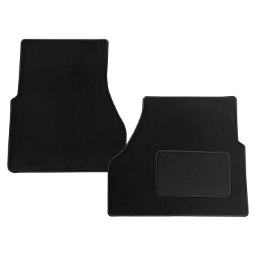 Carpet Set Front  RHD  Black  Defender  LT77 Transmission DA3983BLACK  