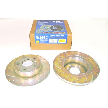Rear Brake Discs D2 P38 (EBC) NTC8781 SDB000470 DA4148 *Pair*
