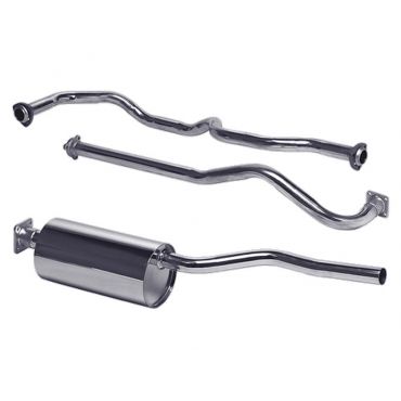 S/S Exhaust System 2.25l Petrol (Britpart) Series III SWB  DA4528
