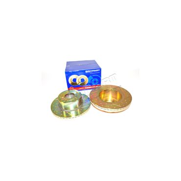Brake Discs Front D2 Drilled & Grooved (Britpart) SDB000380 DA4606 *Pair*