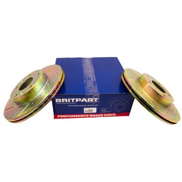 Performance Brake Discs Vented (2) (Britpart) DA4608