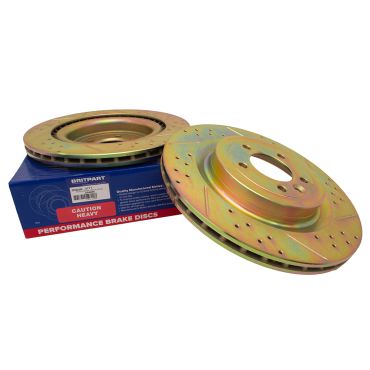 Rear Brake Disc 364mm Pair (Britpart) LR033303 LR189047 DA4686