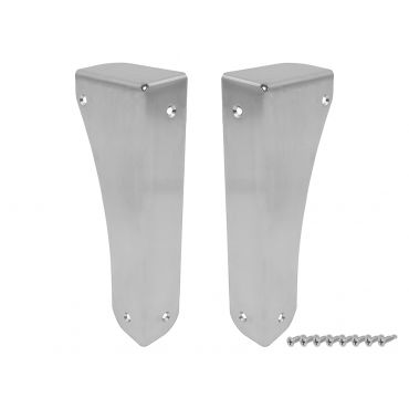 BRUSHED STAINLESS SEAT BOX CORNER PROTECTORS (PAIR) - DEF (Britpart)  