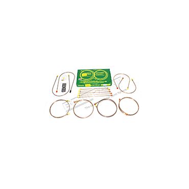 Brake Pipe Set (Britpart) Range Rover Classic Non-ABS from 1987 VIN DA274121 (2-Door) &amp; DA273923 (4-Door) OSF Valve RHD DA7423