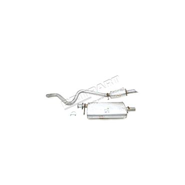 Exhaust Centre and Rear Silencer 3.9 EFI Non Cat (Walker) ESR2917