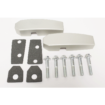 ALUMINIUM WINDSCREEN BRACKET PAIR SILVER GA1142