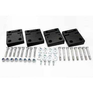 DEFENDER FRONT DOOR HINGES ANODISED BLACK GA1305