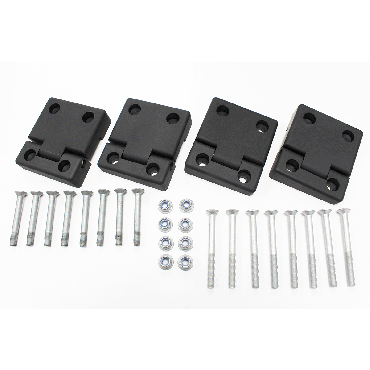 DEFENDER 2ND ROW DOOR HINGES ANODISED BLACK GA1306