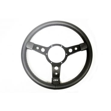 MOUNTNEY 14in 3-SPOKE VINYL REPLACEMENT STEERING WHEEL - NO BOSS - BEA GI004