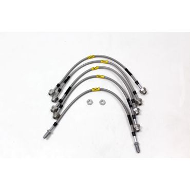 Brake Hoses Stainless Steel +50mm - D1 92-95 (Goodridge) TF646GD TF606L  **Front Hoses Male Threads**