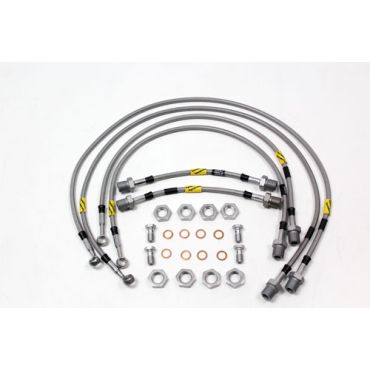 Brake Hose Set Range Rover P38 1998-2002 Braided +50mm (Goodridge) TF654GD