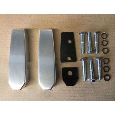 Windscreen Mounts Pair Silver Billet Aluminium (Aftermarket) DA1142 GA1142 