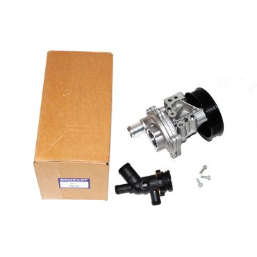 Water Pump and Connector Defender 90/110/130 2.4 PUMA (Britpart) LR004514 LR004799 LR083283