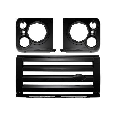 SVX Style Grille Set Gloss Black (Britpart) LR008361