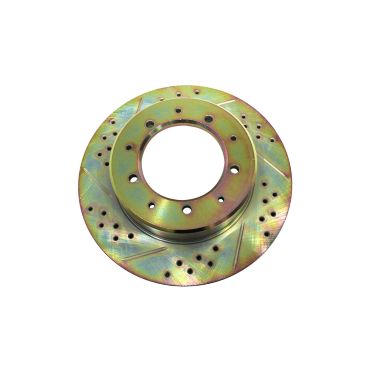 Brake Disc Rear Drilled & Grooved (Terrafirma) FTC1381 LR017953 LR017953CDG