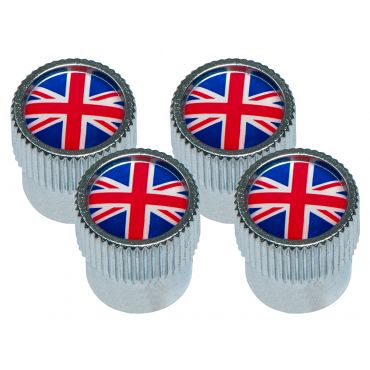 Tyre Valve Cap Set - Union Jack Emblem - (OEM) LR027664