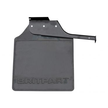Mudflap Rear 110 LH With Bracket (Britpart) CAT500350PMA LR032966 LR055334 (Britpart Logo)