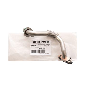 Hose Oil Return  Turbocharger (Britpart) LR087351