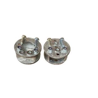 Front & Rear Heavy Duty Spring Spacers 50mm Galvanised (DDS) LRB789