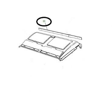 RETAINER TRUCK CAB HEADLINING 90/110/130 (Genuine) MWC9604  
