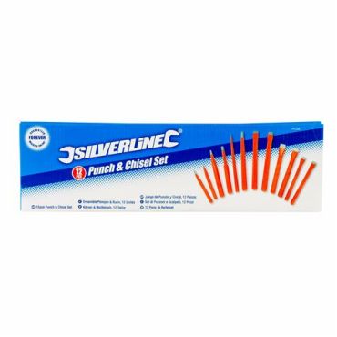 Punch & Chisel Set 12pce (Silverline) PC05