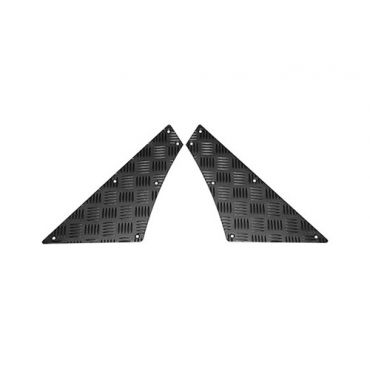 QUADRANT CHEQUER PLATE PAIR - BLACK - 110 STATWAG ONLY - DEF ALL RQKIT01-110/B