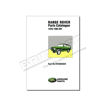 Parts Book Classic pre1986 (BROOKLANDS) RTC9846CH