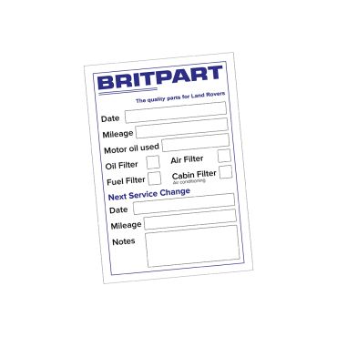 Service Stickers Pack of 25 (Britpart) SERVICESTICKERPK