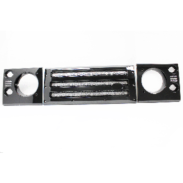 SPORT FRONT GRILL AND HEADLIGHT SURROUNDS FITS DEFENDER TF270