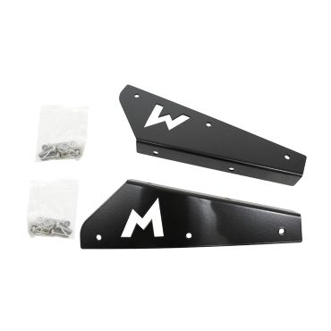 PAIR OF STAINLESS STEEL MUDFLAP BRACKETS FRONT BLACK 90/110/130 (TERRAFIRMA) TF3010B