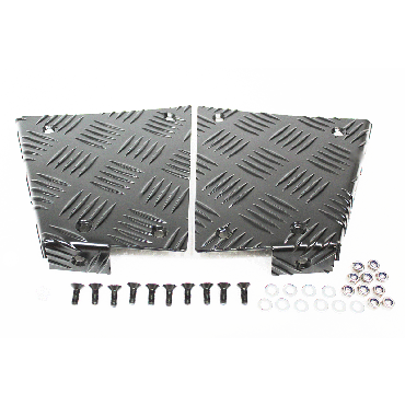 REAR CORNER CHEQUER PLATE KIT - BLACK - ALL DEF. 90 TF8207 CNKIT01-90/B