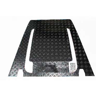 BONNET CHEQUER PLATE - BLACK - ALL DEF 2007 ON TF8211 FBKIT01-07/B