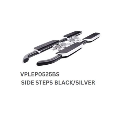 Side Steps NEW DEF  110 -130  2020 On Black And Silver (Eurospare) VPLEP0525 *** UK DELIVERY ONLY ***  
